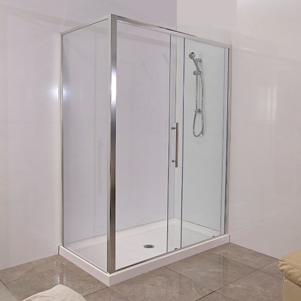 Everest Shower enclosure 1400 x 900 corner install