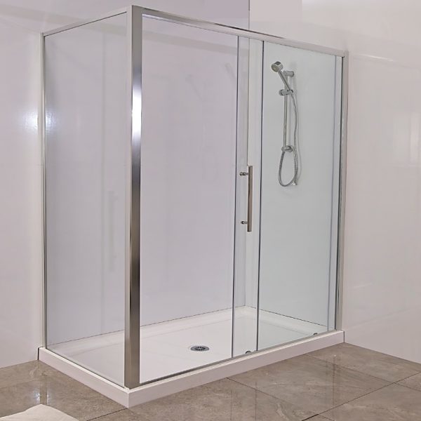 Everest Shower enclosure 1800 x 900 corner installation